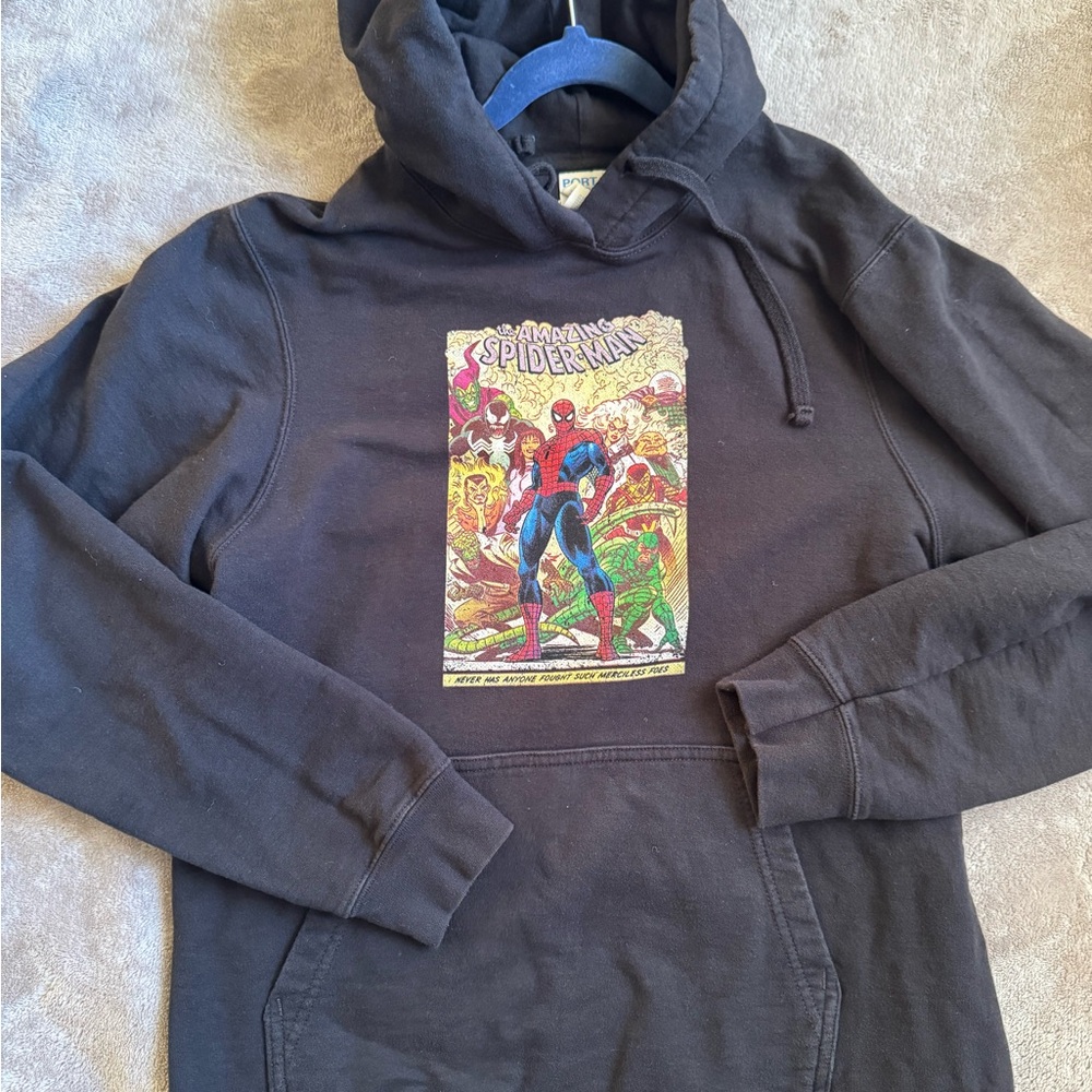 Black Spider-Man Graphic Hoodie